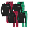 Monogrammed Flannel Matching Family Pajama Set - Christmas Cheer
