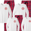 Monogrammed Flannel Matching Family Pajama Set - Classic Monogram