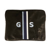 Monogrammed Vegan Leather Laptop Pouch