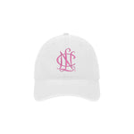 National Charity League Garment Washed Low Profile Baseball Cap - White/Pink