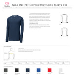 Loyola Baseball NIKE Dri-FIT Cotton/Poly Long Sleeve Tee