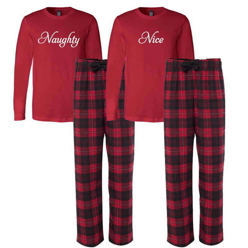Naughty and Nice Flannel Pajama Set