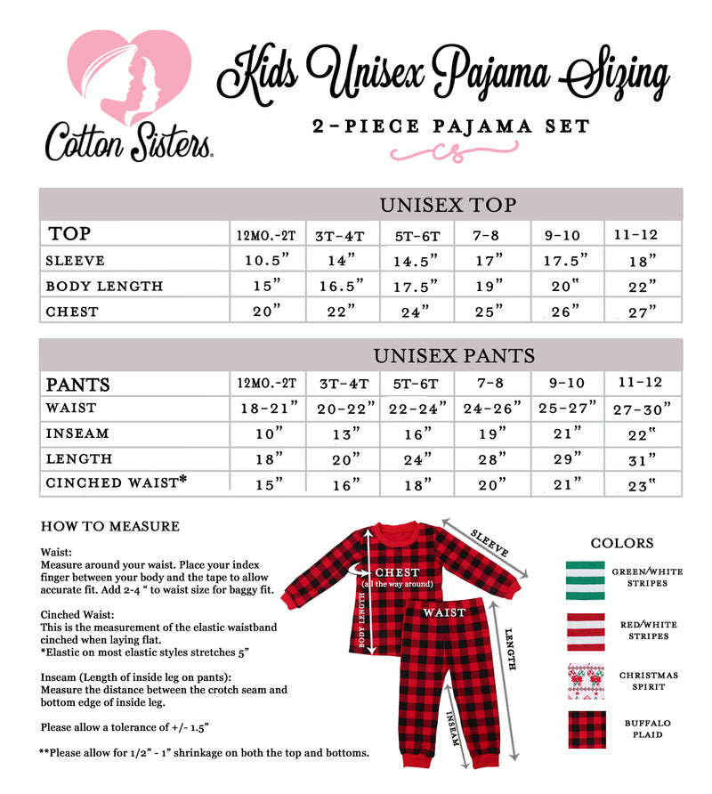 Personalized Rainbow Sherbet Pajamas