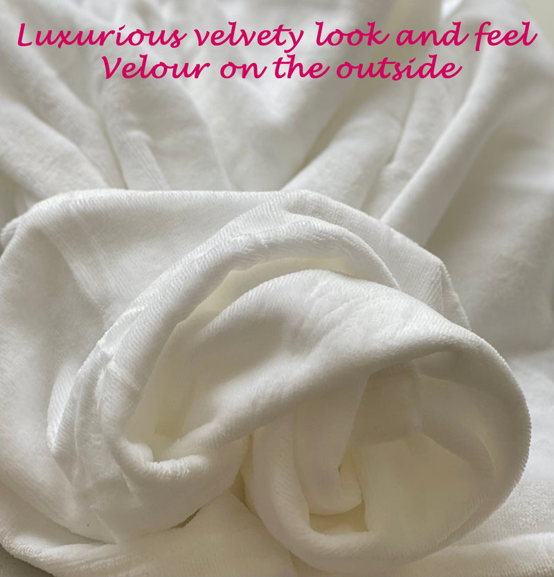 Monogrammed Terry Velour Robe - Shawl Collar