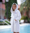 Monogrammed Kids Microfiber and Terry Cloth Lined Hooded Robe - Name and Initial