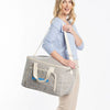 Monogrammed Striped Insulated Box Cooler