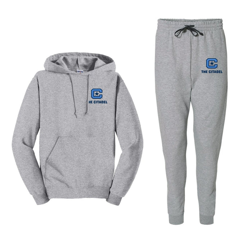 The Citadel Jogger and Hooded Pullover Sweatsuit