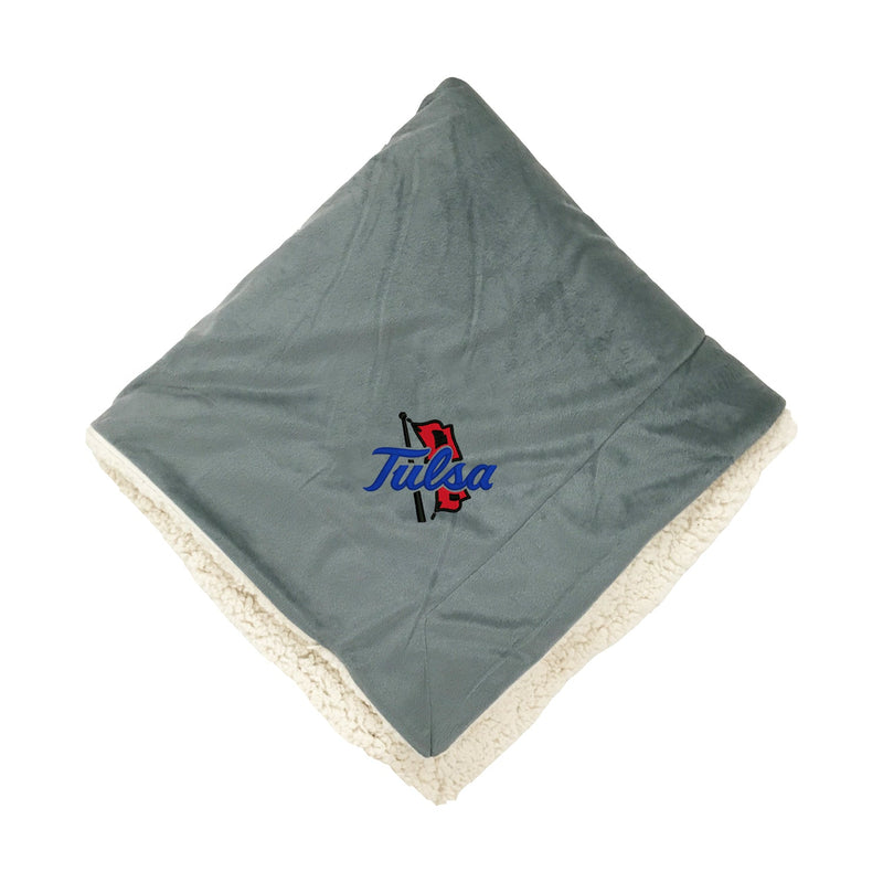 University of Tulsa Sherpa Lined Blanket