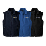 University of Tulsa Mens Fleece Vest - Embroidered with choice of design