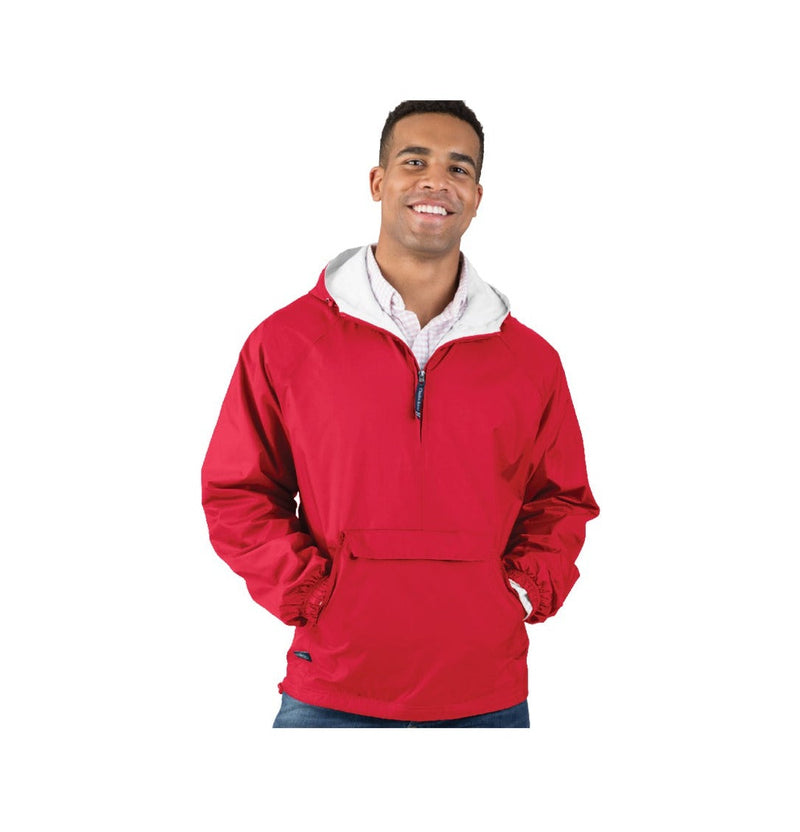 Hooded hotsell lined windbreaker