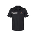 Winthrop Adidas Stripe Polo with Choice of Sport