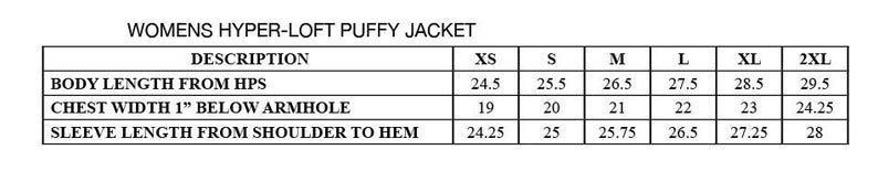 Redding Area Chapter NCL Puffy Jacket
