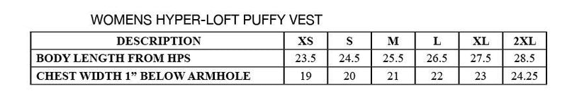 Redding Area Chapter NCL Puffy Vest