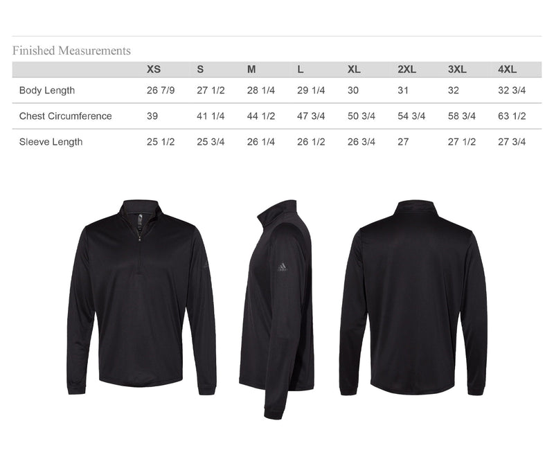 NJCAA Adidas LIGHTWEIGHT Quarter-Zip Pullover - Choice of Sport