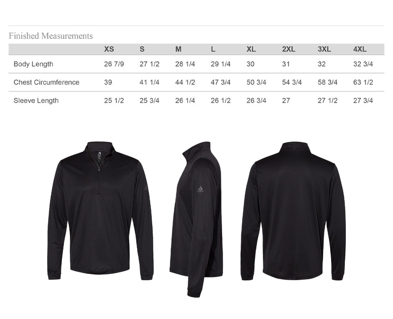 NJCAA Adidas LIGHTWEIGHT Quarter-Zip Pullover