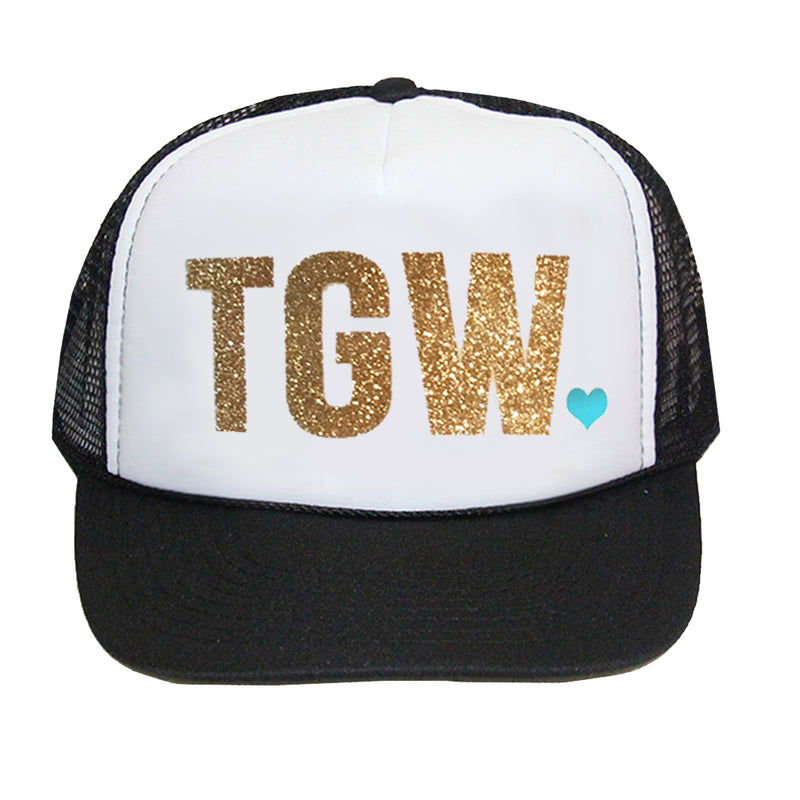 Custom Trucker Hat - BOLD TEXT with HEART