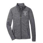 Monogrammed Modern Stripe Fleece Jacket - Ladies