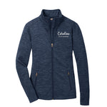 Monogrammed Modern Stripe Fleece Jacket - Ladies