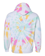 NCL Tie Dye Pullover Hoodie with Left Chest NCL Logo - Divine