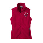 Women's Nurse Monogrammed Fleece Vest