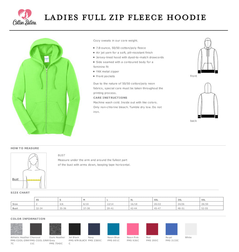 NCL Forever Full Zip Hooded Sweatshirt