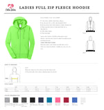 Ladies Core Fleece Full-Zip Hooded Vet Tech Sweatshirt