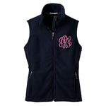 Women's Monogrammed Fleece Vest