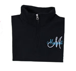 Monogrammed Quarter Zip Pullover - Name and Initial