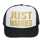 JUST MARRIED Trucker Hat