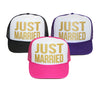 JUST MARRIED Trucker Hat