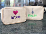 Monogrammed Jute Sleepover Kit