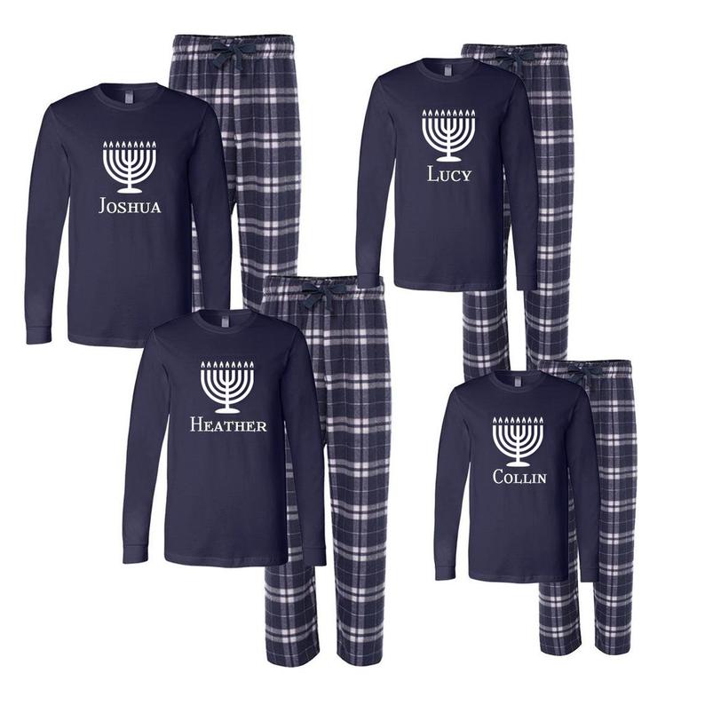 Hanukkah Pajamas, Matching Holiday Pajamas, Family Hanukkah Pajamas
