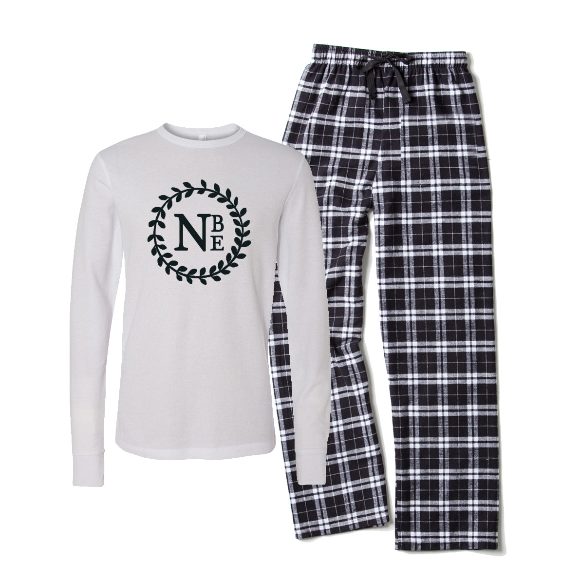 Cotton Sisters Monogrammed Flannel Matching Family Pajama Set - Classic Monogram