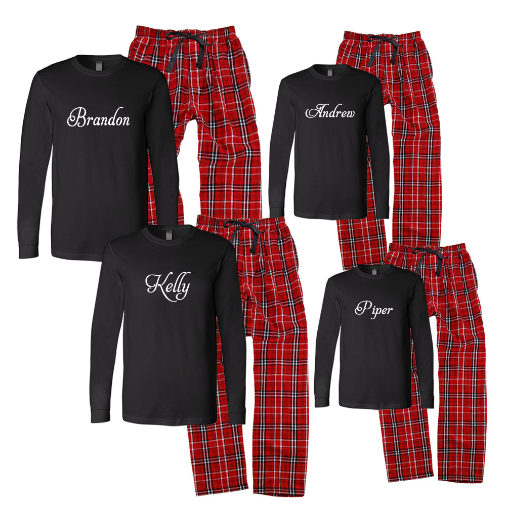 Personalized Buffalo Plaid Christmas Pajamas – Cotton Sisters