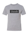 Personalized Name Rectangle Boys T-Shirt