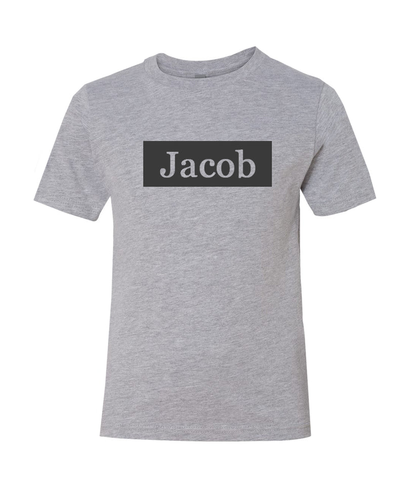 Personalized Name Rectangle Boys T-Shirt