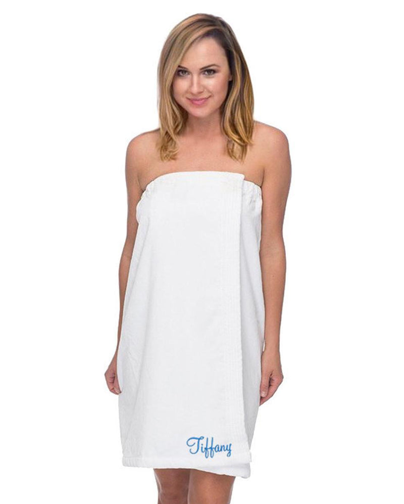 Monogrammed Terry Velour Spa Wrap with Name