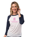 Redding Area Chapter NCL Three Quarter Sleeve Baseball T-Shirt