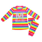 Personalized Rainbow Sherbet Pajamas