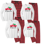 Retro Christmas Tree Truck Matching Family Pajamas