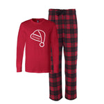 Personalized Santa Hat Flannel Pajama Set
