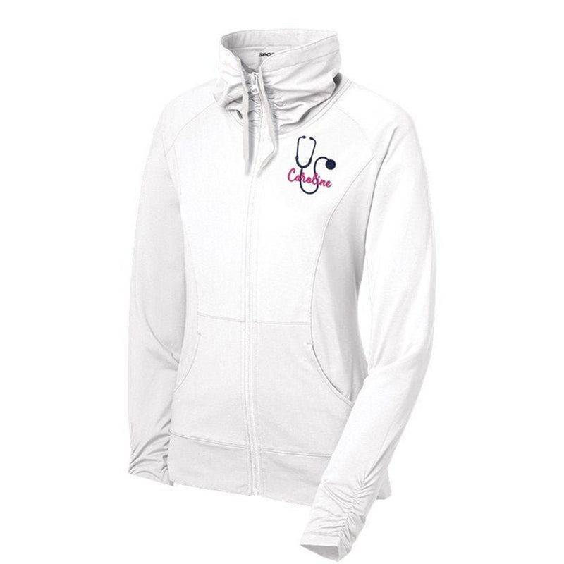 Ladies Sport-Wick® Stretch Full-Zip Nurse Jacket