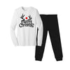 Merry Christmas Reindeer Toddler Pajamas - Black Pants