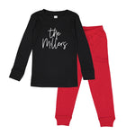 Family Name Toddler Pajama Top - Holly Script
