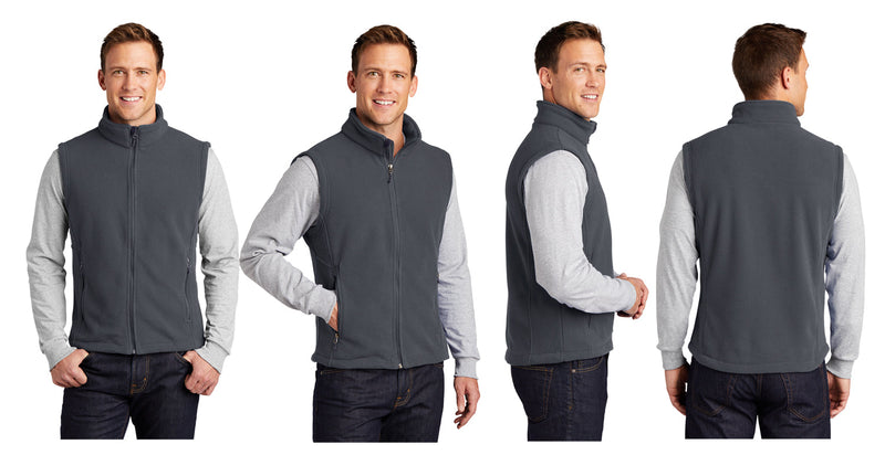 University of Tulsa Mens Fleece Vest - Embroidered with choice of design