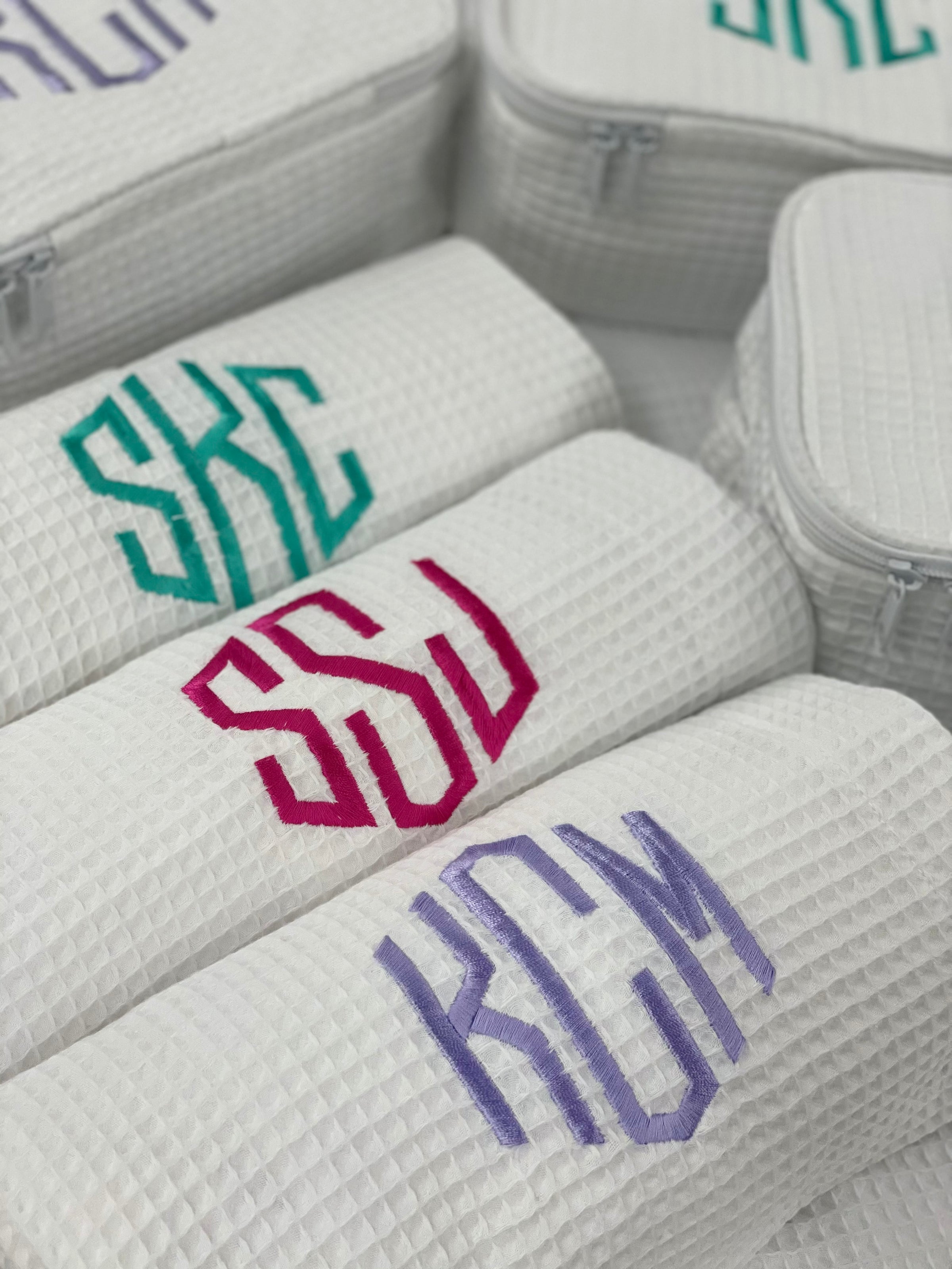 Monogrammed bath 2025 wrap